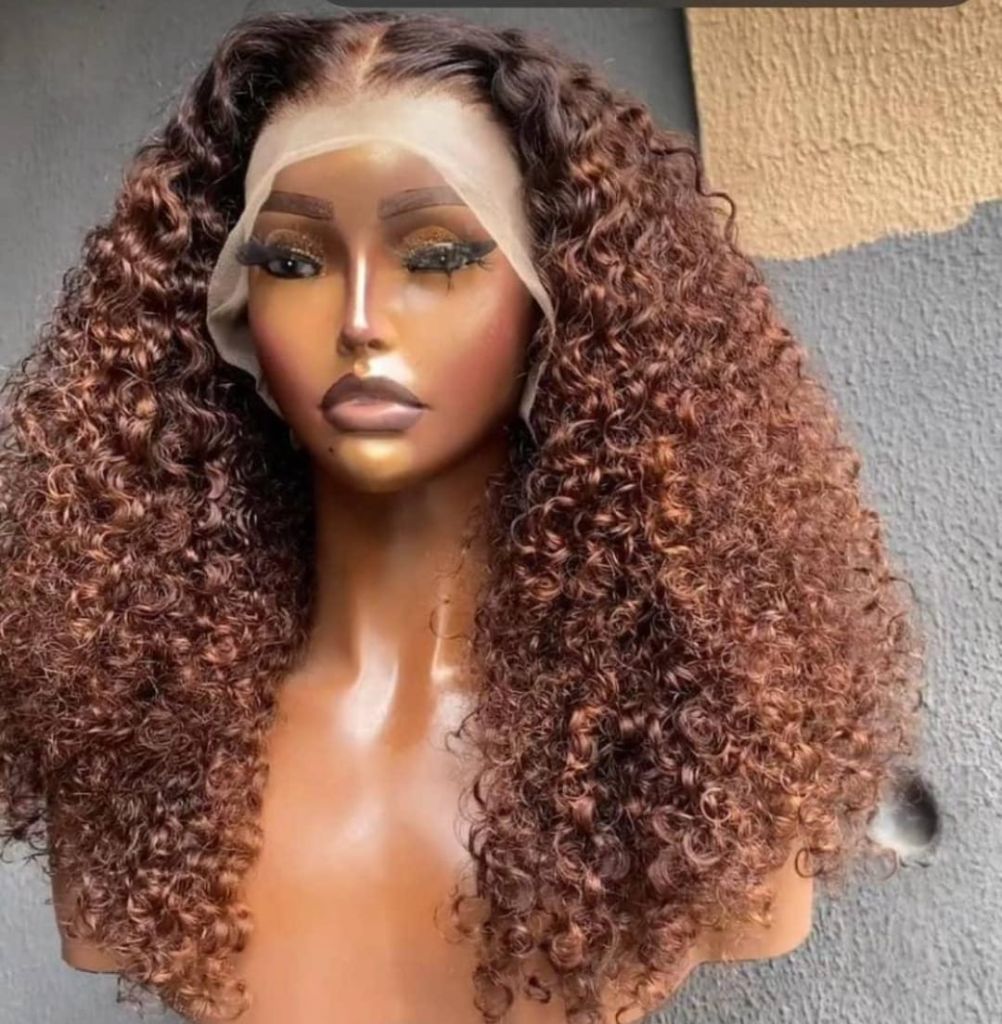 Auburn Curly Wig